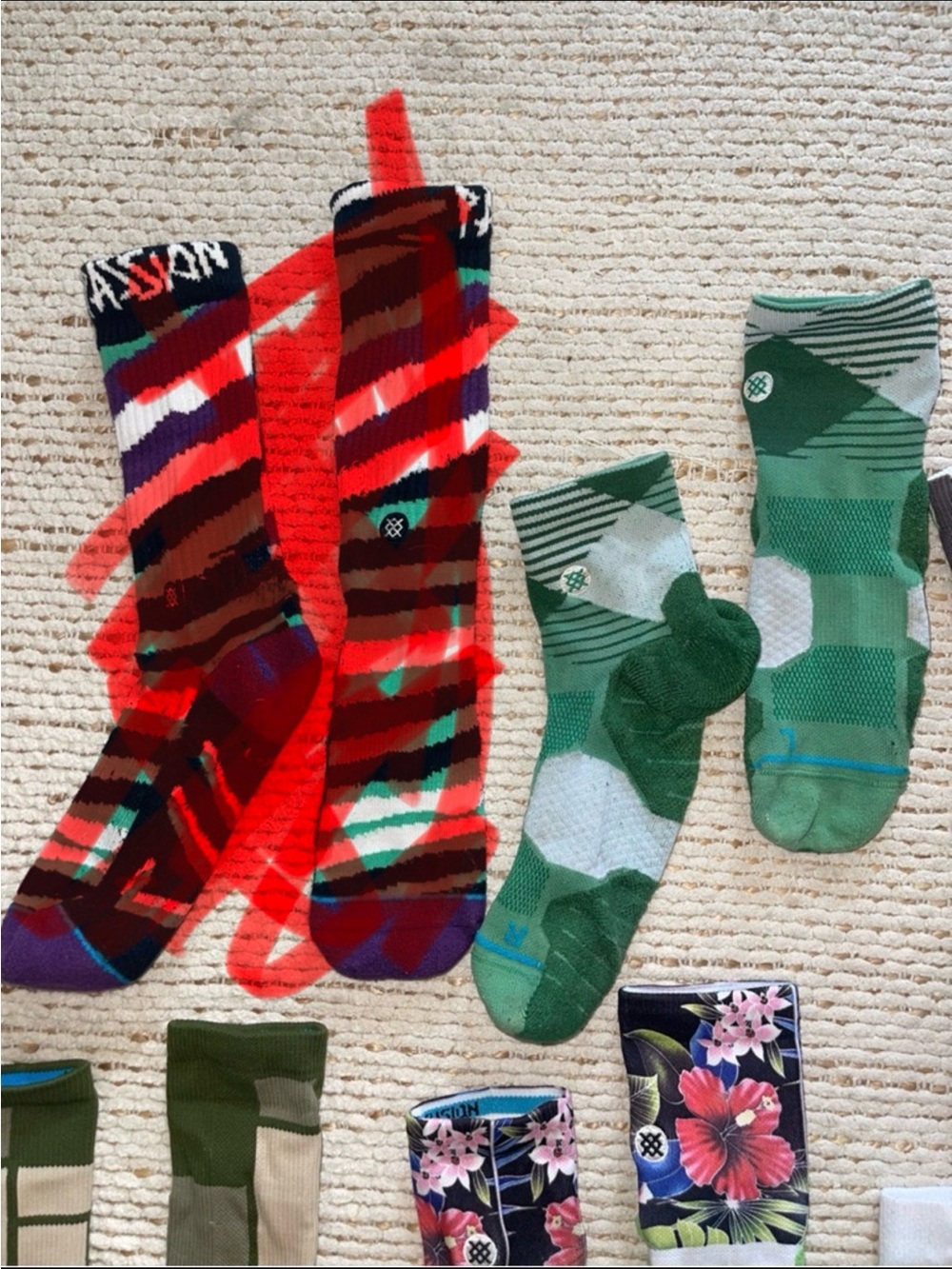 Stance sock lot of 7 pair - Picture 2 of 7